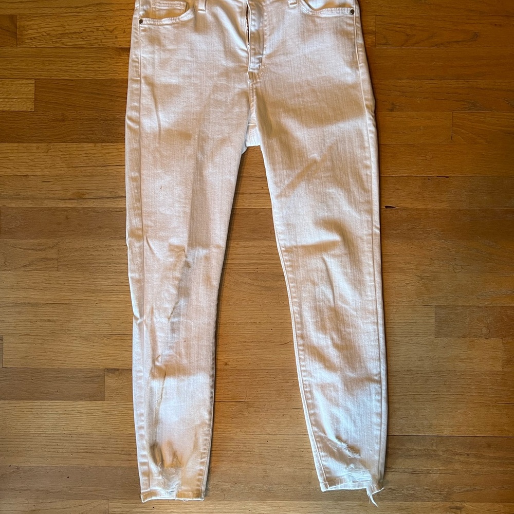 Just Black Women's Cream Skinny Jeans